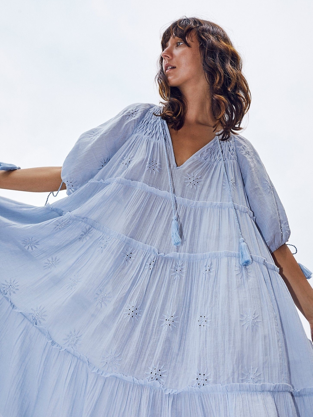 Free People Celestial Skies Midi Dress